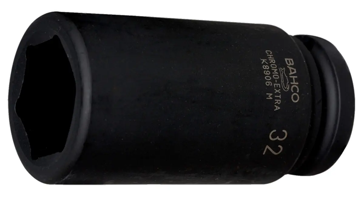 Bahco 19.05 mm, 17 mm Sechskant Schlag-Steckschlüssel lang Legierungsstahl, 100 mm