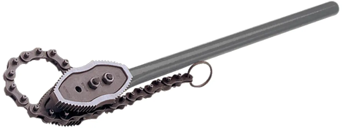Produktfoto 1 von Bahco Schraubenschlüssel Kettenrohr Nicht parkend, Metall Griff, Backenweite 152.4 mm, / Länge 350 mm