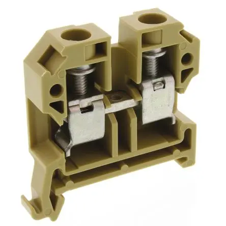 Produktfoto 1 von Weidmüller SAK Anschlussklemmenblock für Durchkontaktierung 1 Beige, 10mm², 800V Schraubbefestigung IECEx, ATEX