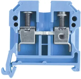 Produktfoto 1 von Weidmüller SAK Anschlussklemmenblock für Durchkontaktierung 1 Blau, 6mm², 800V Schraubbefestigung IECEx, ATEX
