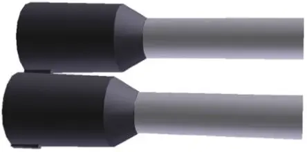 Produktfoto 1 von TE Connectivity Aderendhülsen-Crimp, Stift ø 1.8 mm, Schwarz, Kunststoff, 8 mm, 14.5mm, Isoliert, 16 AWG max.