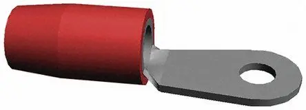 Produktfoto 1 von TE Connectivity PIDG Ringkabelschuh, Isoliert 22 AWG, Nylon, Rot, 16 AWG max.AWG, M2