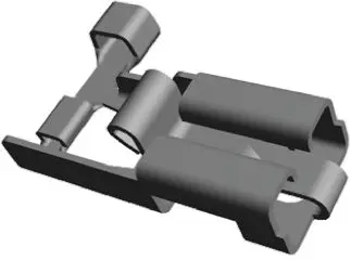 Produktfoto 1 von TE Connectivity 0.187 Flachsteckhülse, Schwarz, Unisoliert, 7.4 x 4.1 mm, Buchse, 20 AWG min, 15 AWG