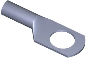 Produktfoto 1 von TE Connectivity XCT Ringkabelschuh, Unisoliert 5 AWG, Grau, 5 AWG max.AWG, innen ø 12.2 mm, 12 mm