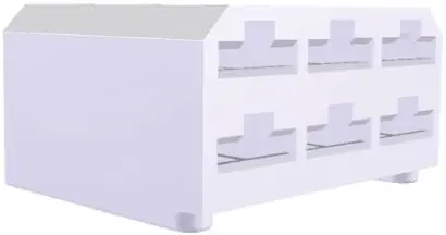 Produktfoto 1 von TE Connectivity AMP FASTIN-FASTON Crimpkontaktgehäuse, Gr. 6.35 mm, Stecker, Polyamid 66, B 6.35 mm, Natur, 6-polig
