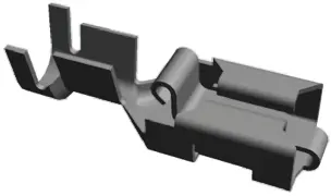 Produktfoto 1 von TE Connectivity Positive Lock .250 Mk I Flachsteckhülse, Schwarz, Unisoliert, 6.35 x 0.8 mm, Buchse, 22 AWG min, 18 AWG