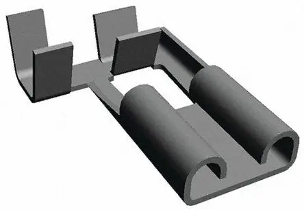 Produktfoto 1 von TE Connectivity FASTON .250 Flachsteckhülse, Schwarz, Unisoliert, 6.35 x 0.81 mm, Buchse, 17 AWG min, 13 AWG