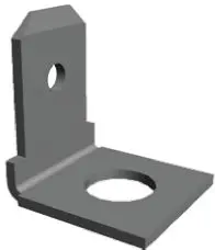 Produktfoto 1 von TE Connectivity FASTON .187 Flachsteckhülse, Schwarz, Unisoliert, 4.75 x 0.51 mm, Stecker