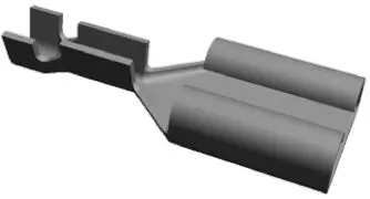 Produktfoto 1 von TE Connectivity FASTON .187 Flachsteckhülse, Schwarz, Unisoliert, 4.75 x 0.81 mm, Buchse, 24 AWG min, 20 AWG