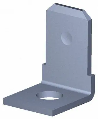 TE Connectivity FASTON .250 Flachsteckhülse, Schwarz, Unisoliert, 6.35 x 0.81 mm, Stecker