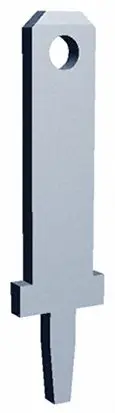 TE Connectivity FASTON .110 Flachsteckhülse, Schwarz, Unisoliert, 2.79 x 0.81 mm, Stecker, 888 AWG