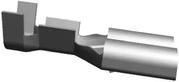 TE Connectivity FASTIN-FASTON .250 Flachsteckhülse, Silber, Unisoliert, 6.35 x 0.8 mm, Buchse, 18 AWG min, 14 AWG