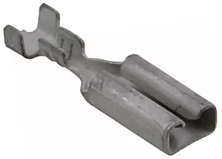 Produktfoto 1 von TE Connectivity FASTON .110 Flachsteckhülse, Schwarz, Unisoliert, 2.79 x 0.79 mm, Buchse, 26 AWG min, 22 AWG