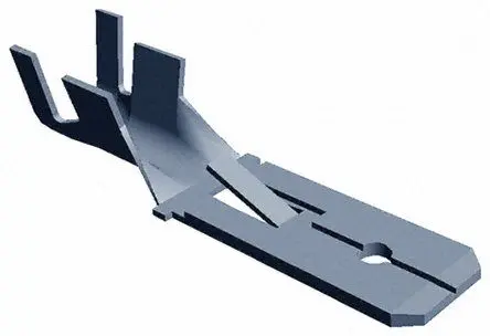 Produktfoto 1 von TE Connectivity FASTIN-FASTON .250 Flachsteckhülse, Schwarz, Unisoliert, 6.35 x 0.81 mm, Stecker, 11 AWG min, 10 AWG