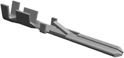 Produktfoto 1 von TE Connectivity FASTIN-FASTON .110 Flachsteckhülse, Schwarz, Unisoliert, 2.79 x 0.81 mm, Stecker, 20 AWG min, 17 AWG