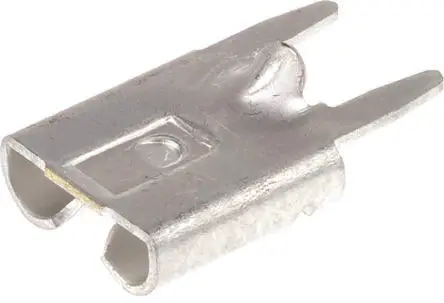 Produktfoto 1 von TE Connectivity FASTON .250 Flachsteckhülse, Schwarz, Unisoliert, 6.35 x 0.81 mm, Buchse
