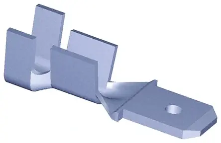 Produktfoto 1 von TE Connectivity FASTON .187 Flachsteckhülse, Schwarz, Unisoliert, 4.75 x 0.81 mm, Stecker, 18 AWG min, 14 AWG