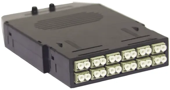Produktfoto 1 von HellermannTyton Connectivity RapidNet Kassette 12 Port OM3 LC - LC B. 109.6mm H. 27.7 mm L. 10 m