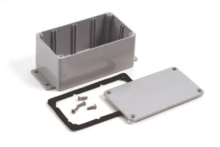 Produktfoto 1 von Deltron 484; Gehäuse; Aluminiumdruckguss; Grau IP68 Breite 120.8 mm Höhe 106.7 mm Länge 202 mm