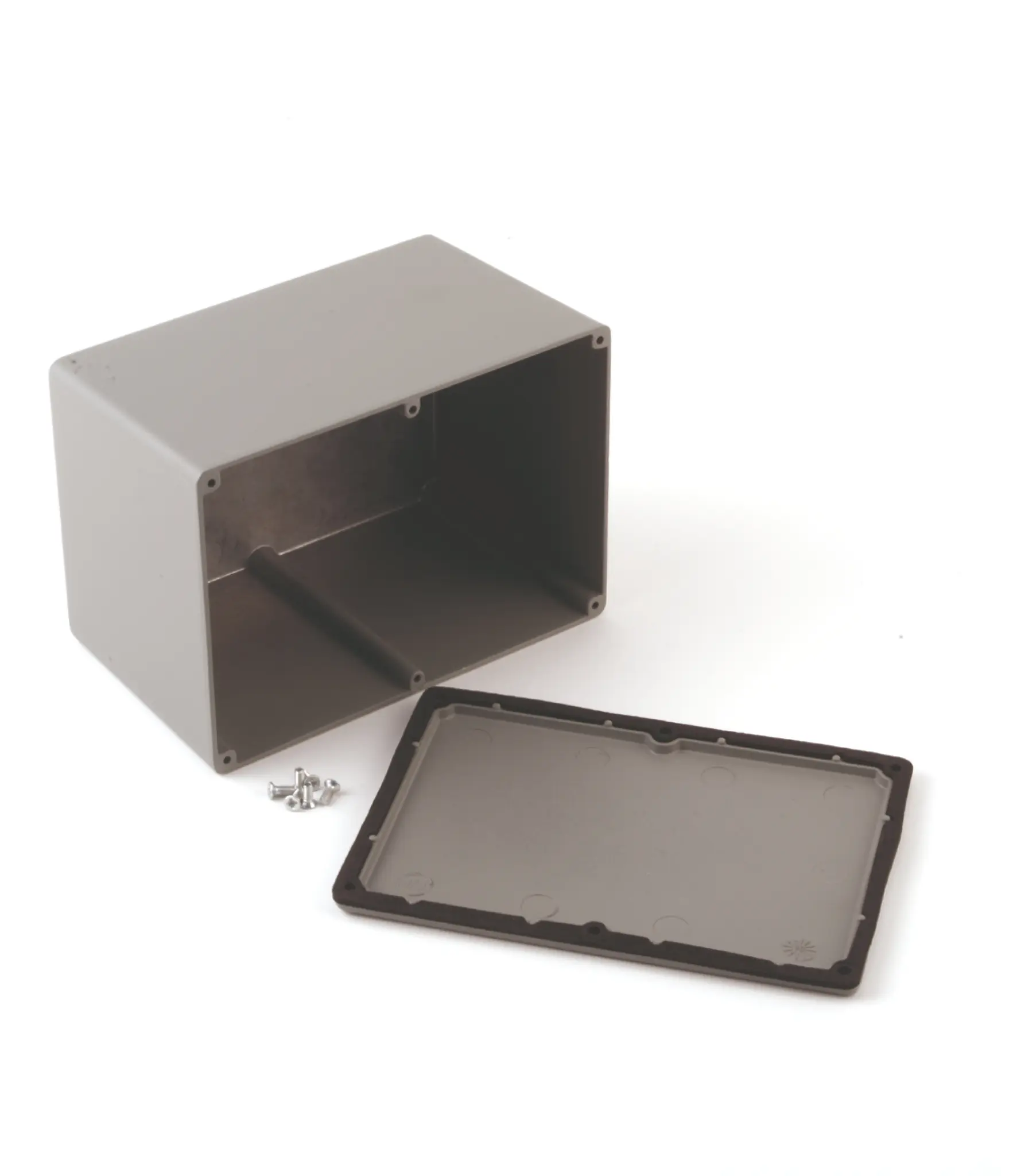 Produktfoto 1 von Deltron 481; Gehäuse; Aluminiumdruckguss; Grau IP68 Breite 120.6 mm Höhe 106.7 mm Länge 171.5 mm