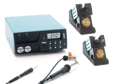 Produktfoto 1 von Weller WR 2002 Nacharbeitsstation, Typ F Entlöten/Löten 300 W / 230V, 2-Kanal LCD