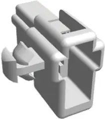 Produktfoto 1 von TE Connectivity FASTON .250 Crimpkontaktgehäuse, Gr. 6.35 mm, Steckerbuchse, Nylon, B 6.35 mm, Natur, 2-polig