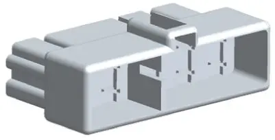 Produktfoto 1 von TE Connectivity FASTON .250 Crimpkontaktgehäuse, Gr. 6.35 mm, Steckerbuchse, Nylon, B 6.35 mm, Natur, 10-polig, 22 AWG -