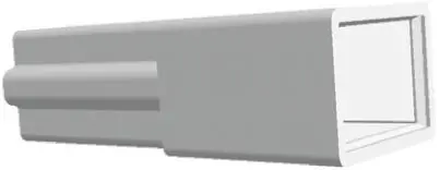 TE Connectivity FASTIN-FASTON .250 Crimpkontaktgehäuse, Gr. 6.35 mm, Stecker, Nylon, Natur, 1-polig