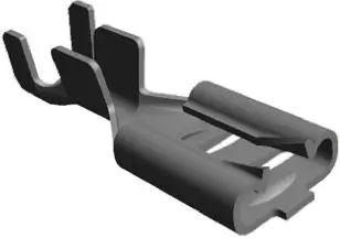 Produktfoto 1 von TE Connectivity FASTON .187 Flachsteckhülse, Schwarz, Unisoliert, 4.75 x 0.81 mm, Buchse, 20 AWG min, 16 AWG
