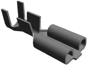 Produktfoto 1 von TE Connectivity FASTON .250 Flachsteckhülse, Schwarz, Unisoliert, 4.75 x 0.51 mm, Buchse, 20 AWG min, 16 AWG