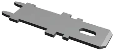 Produktfoto 1 von TE Connectivity FASTON .250 Flachsteckh��lse, Schwarz, Unisoliert, 6.35 x 0.81 mm, Stecker