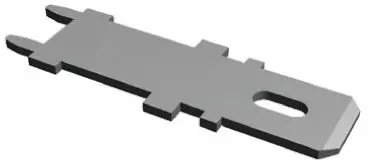 Produktfoto 1 von TE Connectivity FASTON .250 Flachsteckhülse, Schwarz, Unisoliert, 6.35 x 0.81 mm, Stecker