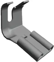 Produktfoto 1 von TE Connectivity FASTON .250 Flachsteckhülse, Schwarz, Unisoliert, 6.35 x 0.81 mm, Buchse, 12 AWG min, 10 AWG
