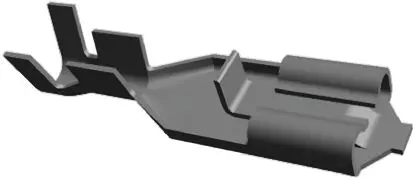 Produktfoto 1 von TE Connectivity Positive Lock .187 Mk II Flachsteckhülse, Schwarz, Unisoliert, 4.75 x 0.81 mm, Buchse, 20 AWG min, 16