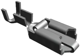 Produktfoto 1 von TE Connectivity Positive Lock .250 Mk I Flachsteckhülse, Schwarz, Unisoliert, 6.35 x 0.81 mm, Buchse, 18 AWG min, 14 AWG