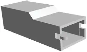 Produktfoto 1 von TE Connectivity Positive Lock .250 Mk I Crimpkontaktgehäuse, Gr. 6.35 mm, Stecker, Nylon, B 6.35 mm, Natur, 1-polig - 10