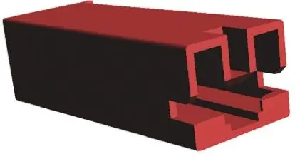 Produktfoto 1 von TE Connectivity Positive Lock .250 Mk II Crimpkontaktgehäuse, Gr. 6.35 mm, Stecker, Nylon, B 6.35 mm, Natur, 1-polig