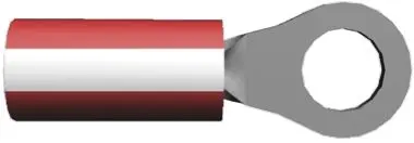 Produktfoto 1 von TE Connectivity PIDG Ringkabelschuh, Isoliert 26 AWG, Nylon, Rot, Weiß, 16 AWG max.AWG, aussen ø 7.92 mm, innen ø 4.34