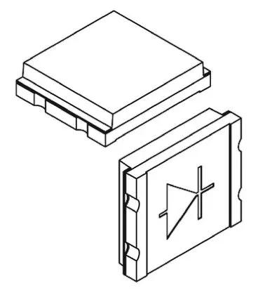 Produktfoto 1 von Vishay AEC-Q101 TEMD Fotodiode Infrarot, Ultraviolett, Sichtbares Licht ±65 ° 940 nm, Oberfläche SMD-Gehäuse 2-Pin