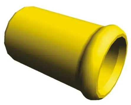 Produktfoto 1 von TE Connectivity 328 Spleißverbinder, Ersatzdrahtkappe, Gelb Isoliert, Ø 3.43 mm Zinn, Ges.L 12.14mm, 10 AWG max.
