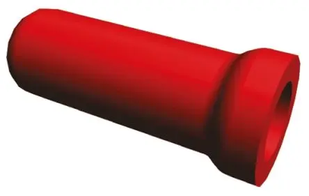 Produktfoto 1 von TE Connectivity 324485 Spleißverbinder, Ersatzdrahtkappe, Rot Isoliert Zinn, Ges.L 13.08mm