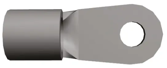 Produktfoto 1 von TE Connectivity PIDG Ringkabelschuh, Unisoliert 6 AWG, 6 AWG max.AWG, aussen ø 11.89 mm, innen ø 5 mm, M5