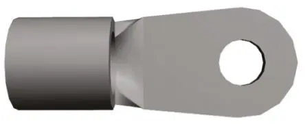 Produktfoto 1 von TE Connectivity PIDG Ringkabelschuh, Unisoliert 6 AWG, 6 AWG max.AWG, aussen ø 11.89 mm, innen ø 5 mm, M5
