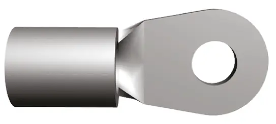 Produktfoto 1 von TE Connectivity Solistrand Ringkabelschuh, Unisoliert 8 AWG, 8 AWG max.AWG, aussen ø 10.31 mm, innen ø 4.34 mm, M4