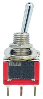 Produktfoto 1 von TE Connectivity Panel Kippschalter 1-poliger Umschalter, Ein-Aus-Ein, 28 V dc, 120 V ac, 5A, Lot