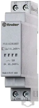 Produktfoto 1 von Finder 77 DIN-Hutschiene Halbleiterausgang, SPST 265 V ac 240V ac / 5 A
