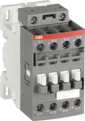 Produktfoto 1 von ABB AF26 Schütz 250/500 V ac/dc-Spule, 4-polig, 690V ac / 45 A 500 V ac/dc 2 Schließer/2 Öffner Motorsteuerung