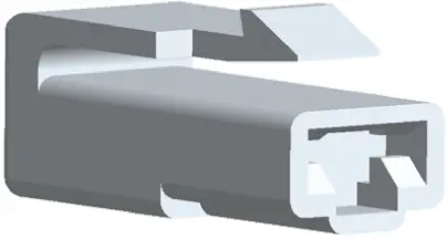 Produktfoto 1 von TE Connectivity FASTON .250 Crimpkontaktgehäuse, Gr. 6.35 mm, Stecker, Nylon, B 0.25 in, Natur, 1-polig