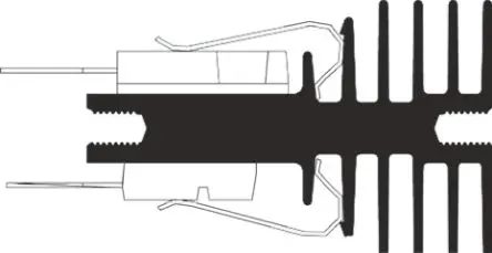 Produktfoto 1 von AAVID THERMALLOY Max Clip System Kühlkörper, 50 mm x 30mm x 47.2 mm