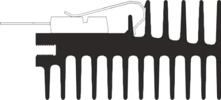 Produktfoto 1 von AAVID THERMALLOY THE MAX CLIP SYSTEM Kühlkörper 2.46°C/W, 150 mm x 27mm x 50 mm